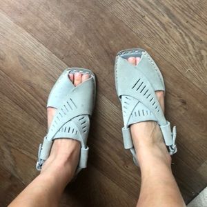 Like new Free People leather suede flat sandals